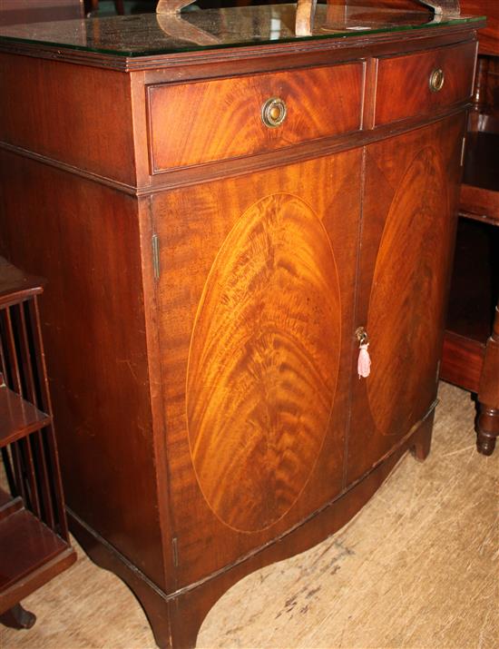 Mahogany two door cabinet